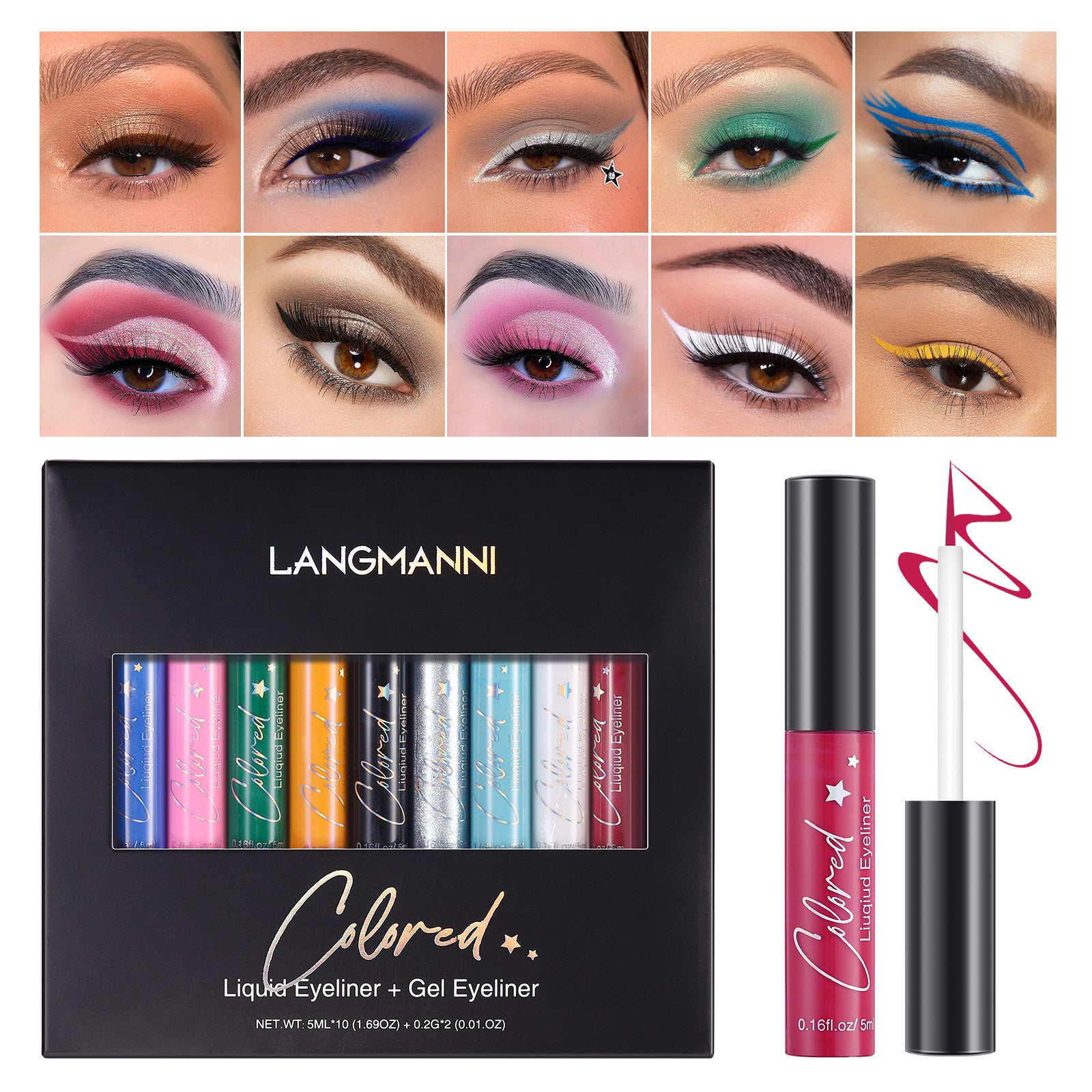 Make-up Eyeliner Liquid And Gel Pen Combination Set Make-up Eyeliner Liquid And Gel Pen Combination Set